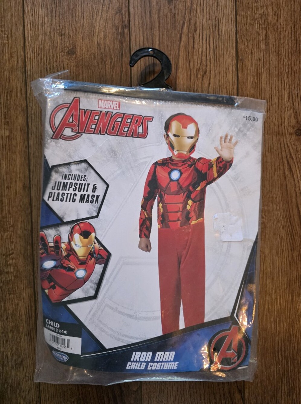 Iron Man Kids Costume with Mask - Size Large